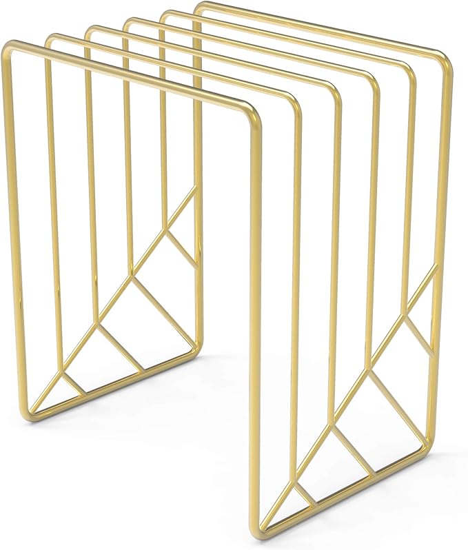 U Brands Metal Letter Sorter, Desktop Accessory, Vena Collection, Gold