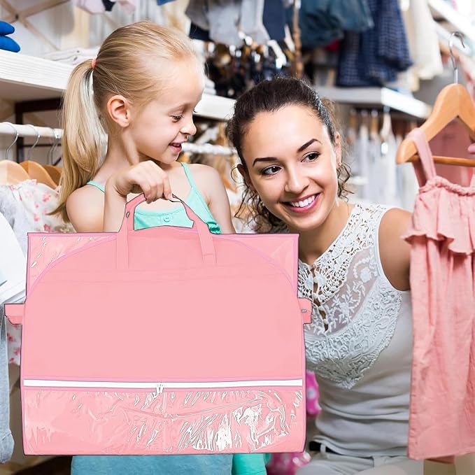 Garment Bag for Dance Costumes, 3 Pack 40 inch Dance Garment Bags for Dancers Hanging Clothes Travel Storage,Kids Dance Recital Bags for Competition,Dance Recital Gifts for Girls