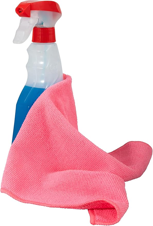 Superio Microfiber Squeegee Mopping Towel Extra Large Miracle Cloth Streak Free Floor Cloth 20x30 House, Kitchen, Bathroom, Car Multi Colored, (12"x12")