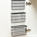 Sinnsally 3 Pack Cabinet Door Organizer,Self Adhesive Lid Organizers Inside Cabinet Storage Boxes,Hanging Storage Basket Organizer Wall Mounted Pantry Caddy Cup Holder for Kitchen,Fridge,Bathroom