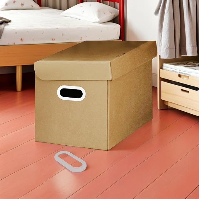 TIDTALEO 10pcs Plastic Box Handles for Cardboard Storage and Moving Boxes, Heavy Duty Straps for Large Carton Carrying and Organization