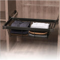Pull Out Drawer Organizer Containers,Stackable Shelf Baskets Organizer,Aluminum Alloy Stackable Storage Bins,for Office Bathroom Bedroom(24.17-26.14in)