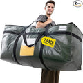 TAILI 69 Gallon Extra Large Storage Bags, XXL Green Heavy Duty Moving Bags For Storage with Visible Window, Wrap Around Handles, Totes for Space Saving, Alternative to Moving Boxes (2 Pack)