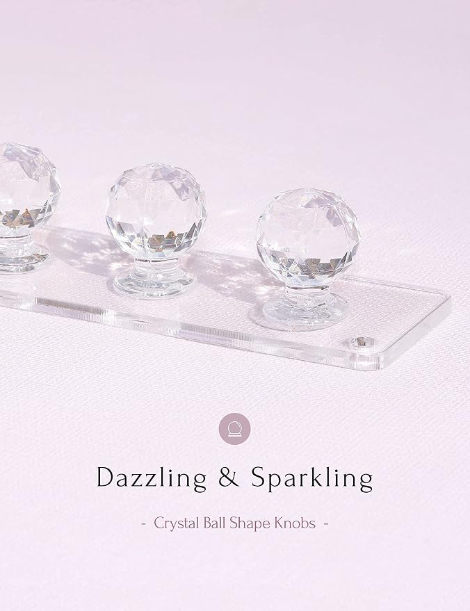 Heesch Necklace Hanger, Wall Necklace Holder, Acrylic Jewelry Organizer | Wall Mount Jewelry Hooks for Necklaces, Bracelets & Chains, Hanging Organizer and Storage, 2-Pack Clear