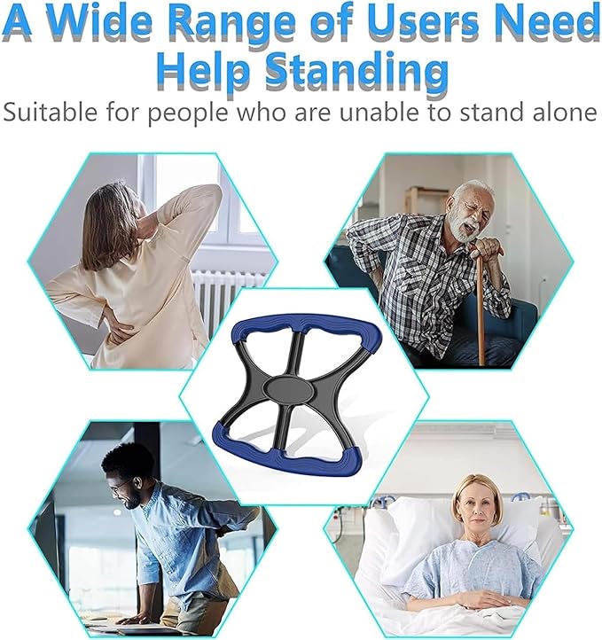 Lift Assists Standing Aid,Lift Assist Handicap Bar with None Slip Grip Handles Bariatric, Disabled, Paramedic, Therapist, Nurse Elderly Liberty Lift Handle.