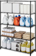 SafeRacks NSF 5-Tier Heavy Duty Steel Wire Shelves (48"x18"x72")