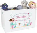 My Bambino Personalized Toy Storage Box and Bin Newborn Gift (Mermaid) | Personalized Kids Gift
