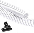ZhiYo 20FT 1/2” Wire Loom Split Tubing Auto Wire Conduit Flexible Cover | High Temperature Heat Resistant -40F to 257F | Plastic Cover for Electrical Wires & Cables, White