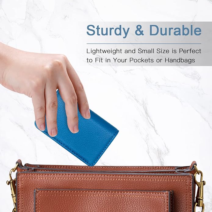 Padike Business Name Card Holder Luxury PU Leather,Business Name Card Holder Wallet Credit card ID Case/Holder For Men & Women - Keep Your Business Cards Clean