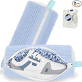 Shoe Washing Machine Bag Laundry Shoe Bag for Washer and Dryer Reusable 2pc Shoe Cleaning Bags for Sneakers 360° Deep Cleaning Machine for All Shoes Types With Invisible Zipper