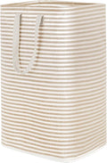Lifewit 1 Pack Laundry Basket 80L Each, Collapsible Clothes Hamper with Reinforced Handles, Freestanding Waterproof Design for Bedroom and Laundry Room, Beige 80L Total