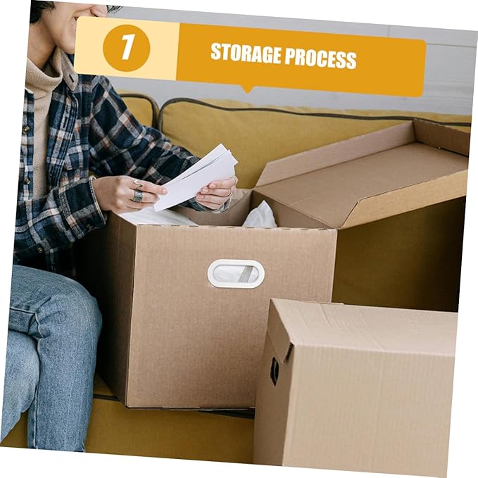 OUNONA 10pcs Heavy Duty Plastic Handles for Moving Boxes Sturdy Cardboard Box Straps Reinforced Grip for Storage and Moving Supplies
