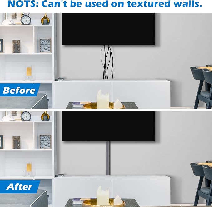 39in TV Cord Hider - Cord Covers for Wall Mounted TV Cable Hider Wall Kit | Wire Hiders for TV on Wall, Wire Covers for Cords, Cable Concealer Hide Cords, 1.5"W*0.75"H*13inL*3, Grey
