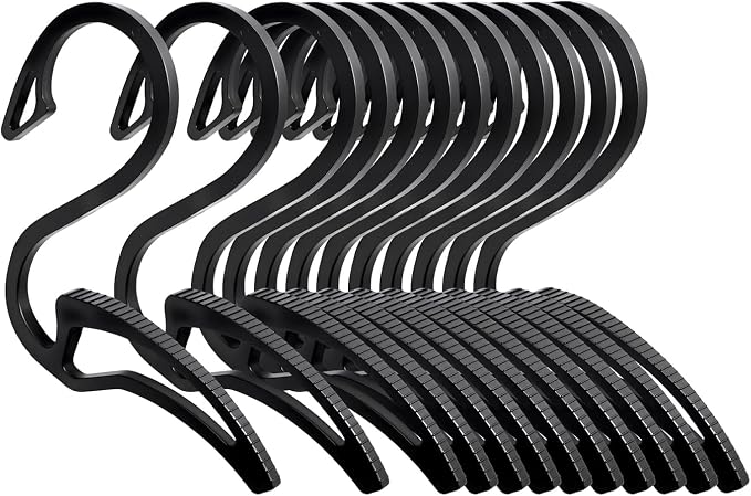 Hoodie Hanger, 12 Pack Anti-Slip Clothes Hangers, Space Saving Hoodie Hook, Scarf Hanger, Hoodie Organizer for Closet, Hanging Sweatshirt, Jeans, Jacket, Tank Top
