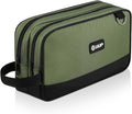 12" Small Tool Bag, Divider Zipper Pouch Tool Box Organizer | Waterproof, Heavy-duty Oxford, Smooth Zipper, Handle & D-Ring, Storage Case for Car Work Tool. Electrician Gift,Green