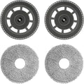 Mop Pad Holder Replacement Parts for Dreame X60 Max Ultra Complete Robot Vacuum Cleaner Accessories Including 2 Mop Pad Holders and 2 Mop Pads