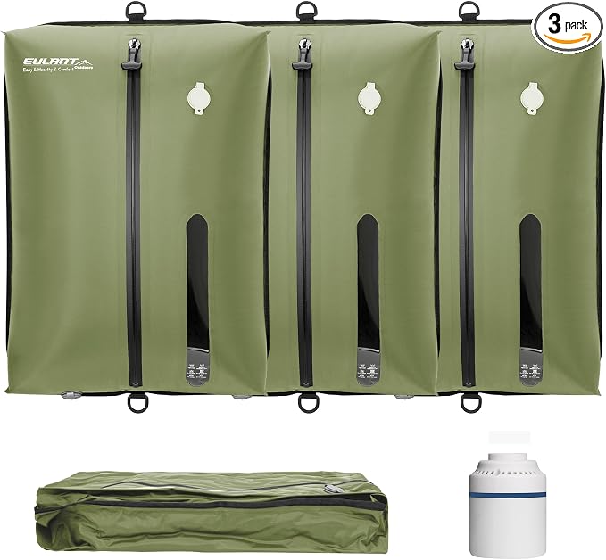 EULANT Travel Vacuum Bags,IPX8 Waterproof Vacuum Compression Bag | Vacuum Bags for Travel Carry-On Suitcase & Travel Backpack,Space Saver Bags Packing Organizers