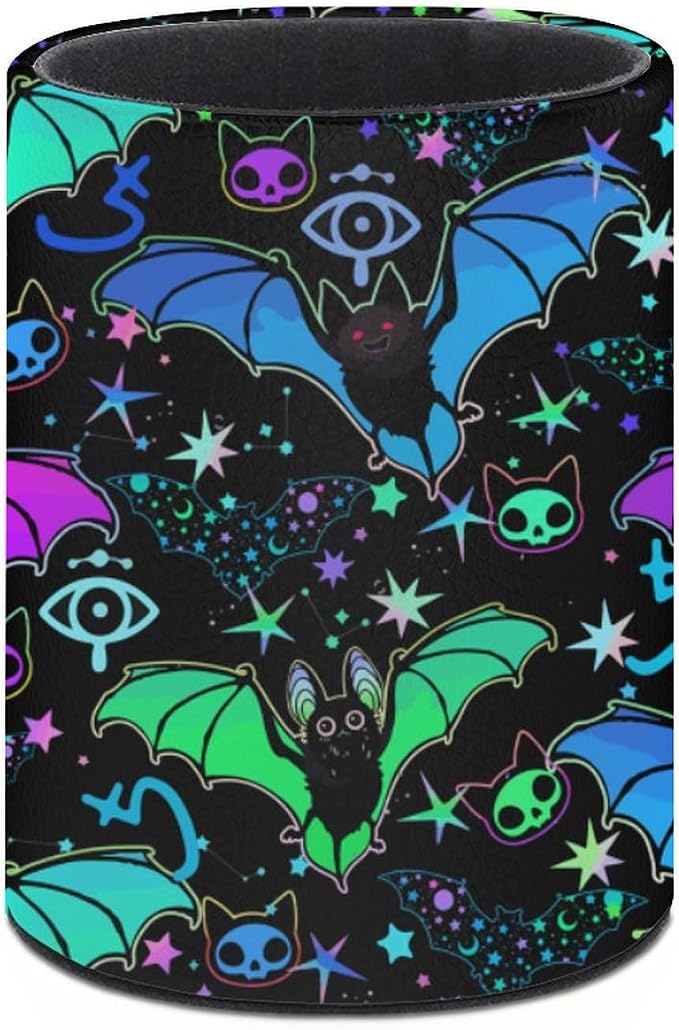 Magic Bat Pen Holder Pencil Cup for Desk Organizer | Cute Makeup Brush Holder PU Multifunctional Office Suppliesfor Decor Home Classroom School