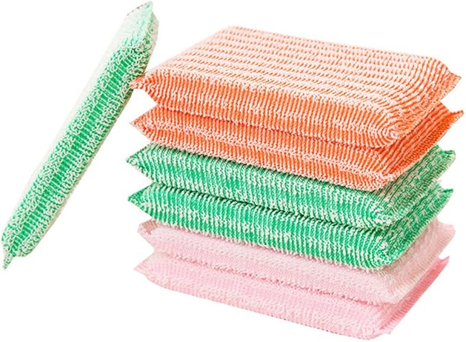 Best Kitchen Dish Washing Cloths Sponges Scrubber for Odor Free - Quick Dry, Multi Purpose Scrubbing Scrub Scourer Pads