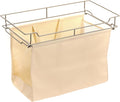 Easy Track 9200-CH Sliding Canvas Hamper, 15-Inch Deep, Closet Storage, Off White