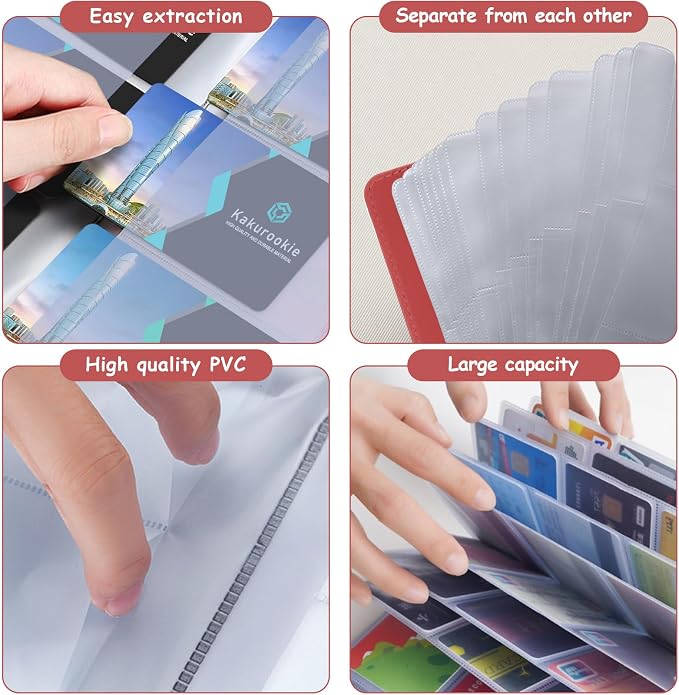 Floral Business Card Book Holder Organizer for Women, 240 Card Capacity, Stylish Name Card and Credit Card Holder for Professionals (Heart)