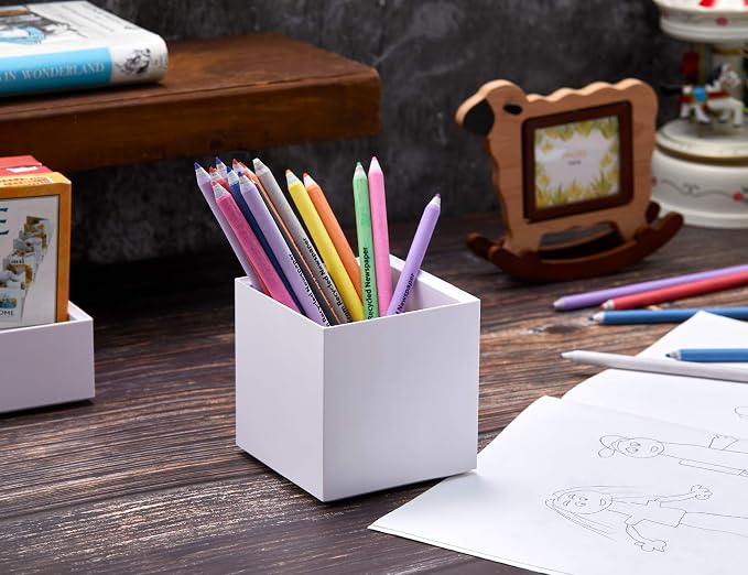 Bostitch Office Konnect Pencil Cup Desk Organizer, Pen Cup, White