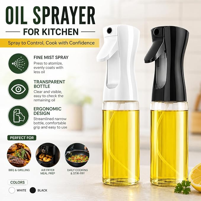 Empty Clear Glass Spray Bottles (white)