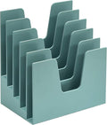 Acrimet 5 Section Incline File Sorter Organizer, Desktop Mail Holder, Green | Durable Plastic, Space-saving Design, Easy Document Access, Ideal for Office, Home and School Use