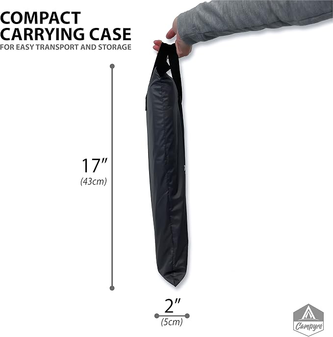 Tent & RV Camping Organizer with Zippered Flap, 9-Shelf Storage. RV Shoe Organizer, Dining Tent Organizer. Organize Any Other Camp Gear/Accessories (Patented - Licensed)