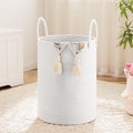 Artfeel Laundry Basket,Woven Cotton Rope Laundry Hamper,100L for Decorative Storage of Dirty Clothes,Toys and Blankets in Bathroom,Baby Room and Living Room