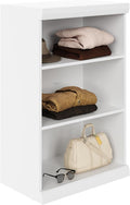 ClosetMaid Mosaics Shelf Unit, 3-Shelf Organizer, 40.29" H x 25.51" W x 16.05" D, White