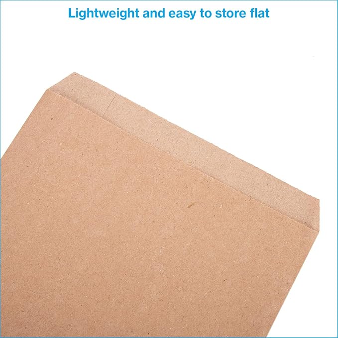 SSWBasics Medium Natural Kraft Paper Merchandise Bags - 8½ W x 11 H - Case of 1000 - Paper Bags for Small Business - Medium Kraft Paper Bag, 8 x 11 Flat Paper Sacks for Jewelry, Gifts, Cards,