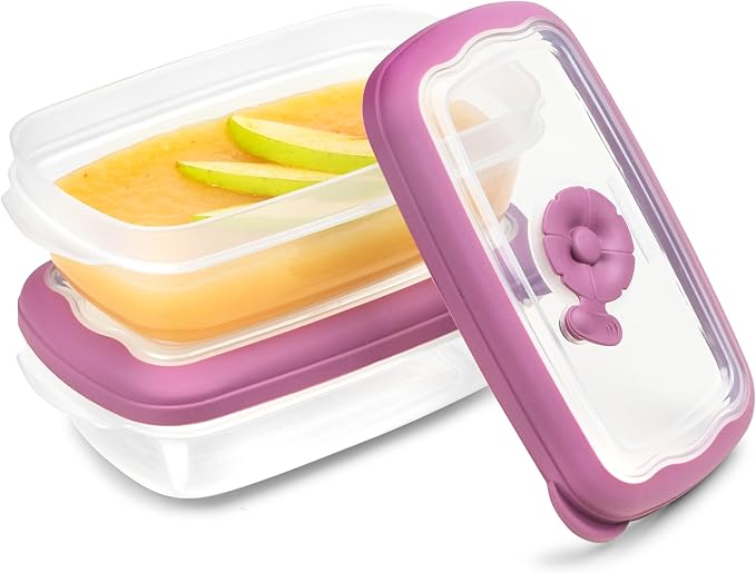 Tribello Freezer To Microwave Small 8oz - Food Storage Containers With Airtight Lids, Microwave safe with Steam Vents lids, On The Go Meal Prob Lunch Containers - Dishwasher Safe, BPA-Free