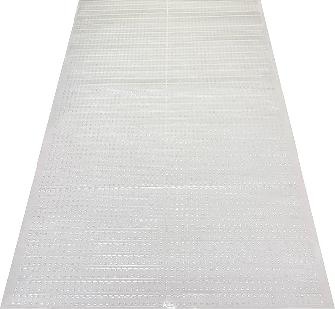 Sweet Home Stores Clear Vinyl Doorway Carpet Protector Mat, Waterproof Rug Cover for Entryways, Spill & Dirt Protection – Trim-to-Fit, 2' x 2'2"