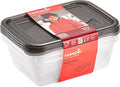 keeeper Fredo Fresh Food Storage Container Set 3 x 1.25 L Crystal Grey (Transparent)