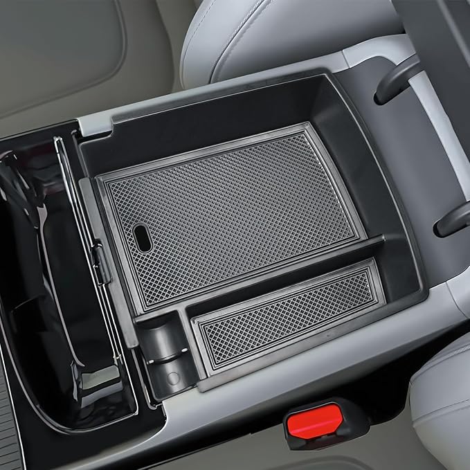 TACOBRO Custom-Fit Center Console Organizer Tray for 2025 2026 Hyundai Tucson Compatible with Gas Limited, Hybrid and Plug-in Hybrid Models, Fit Shift by Wire Mechanism on the Steering Column Only