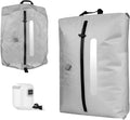 AIDONS Vacuum Travel Bags with Pump - Reusable Vacuum Compression Bags, 420D Reinforced Nylon - Tear Resistant, IP67 Waterproof & Odor-isolating, Space Saver Travel Pack Vacuum Kit (Grey,33L 1PC+Pump)