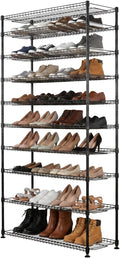 SafeRacks 10-Tier Shoe Rack - 60 Pair Heavy Duty Storage Stand