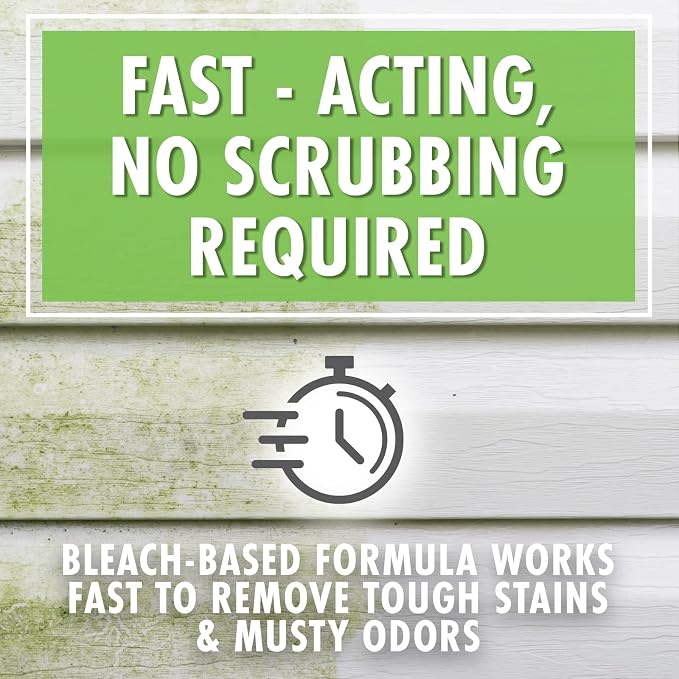 30 SECONDS Mold & Mildew Stain Remover Spray- Indoor & Outdoor Use