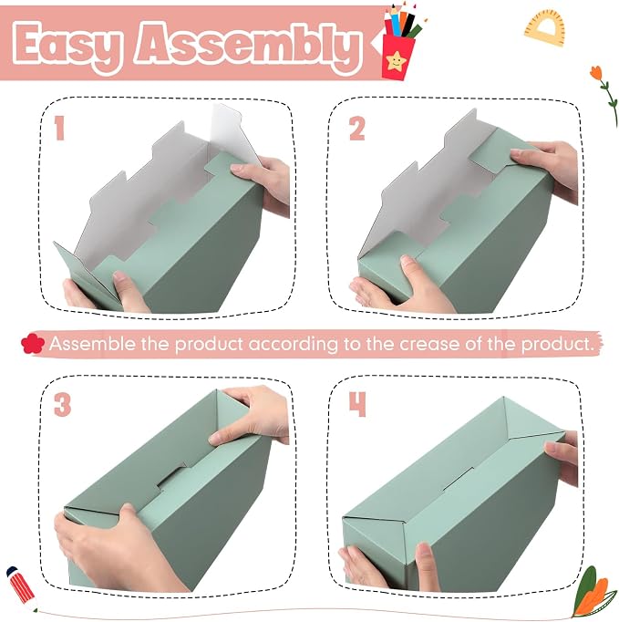 Colarr 12 Pcs Cardboard Magazine Holders 12 Colors Magazine Storage Box with Label Stickers Magazine File Organizer Folder Book Holder for Desk Desktop Document Organizer for School (Morandi Colors)
