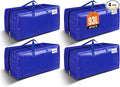 BlissTotes Moving Bags, Heavy Duty Moving Supplies & Storage Bags, Extra Large Packing Bags, Boxes with Tag Pockets, Collapsible Fold Flat Storage Totes, Alternative to Box and Bin, 93L, 4 Packs