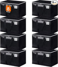 StorageRight Large Moving Bags Heavy Duty Storage Totes for Storage,Packing & Moving Collapsible Moving Supplies with Large Capacity, Reinforced Zippers and Handles, 88L, 8 Packs