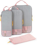 BAGSMART 6 Set /4 Set/2 Set Compression Packing Cubes for Travel, Lightweight Luggage Organizer Bags, Durable Space Saver Bags Travel Essentials