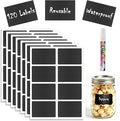 120 Pcs Chalkboard Labels - Removable Chalkboard Stickers for Jars, Pantry & Storage Bins, Glass Bottles & Food Labels - Includes 1 Chalk Marker Pen