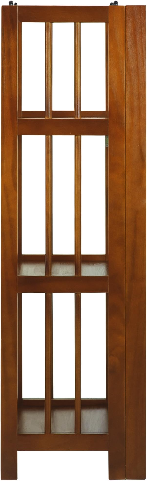 Casual Home 3-Shelf Folding Bookcase (14" Wide)-Honey Oak
