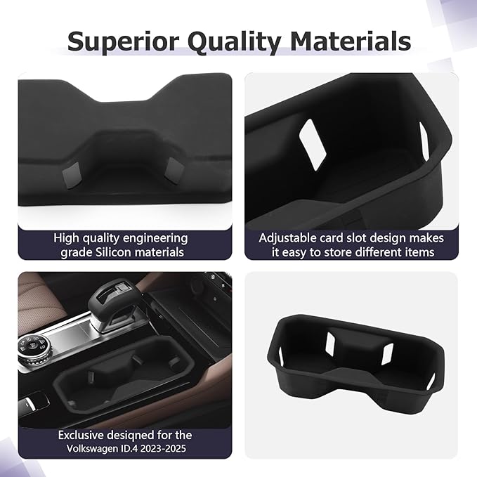 LUWU 2025 Outlander Center Console Cup Holder Compatible with 2025 Mitsubishi Outlander ES/SE/SEL/Trail Edition Accessories Center Console Silicone Cup Holder Insert[NOT FOR 2025 Outlander PHEV&Sport]