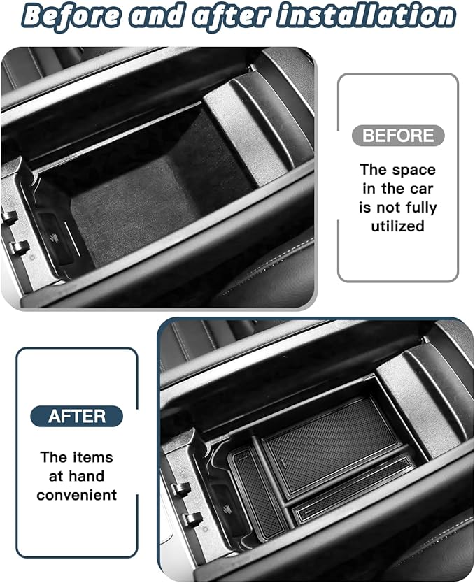 Ruiya 2023-2025 2026 GLC 300 Center Console Organizer for Mercedes GLC 300 Accessories Middle Console Organizer Compatible with 2023 2024 2025 2026 Mercedes GLC Class X254 Coupe & SUV