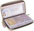 Easyoulife Credit Card Holder Wallet Womens Zipper Leather Case Purse RFID Blocking