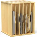 7 Tier Large Size Wooden Tray Dividers for Cabinets, Cookie Baking Sheet Organizer for Cabinet, Vertical Tray Dividers for Storing pans, Baking trays, Cutting Board