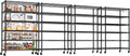 PrimeZone 6 Tier Wire Shelving with Wheels 78''H 1500lbs Storage Shelves NSF Certified Heavy Duty Steel Metal Shelf Adjustable Rolling Rack Kitchen Garage Closet Pantry Laundry 78''HX36''WX18''D 4Pcs